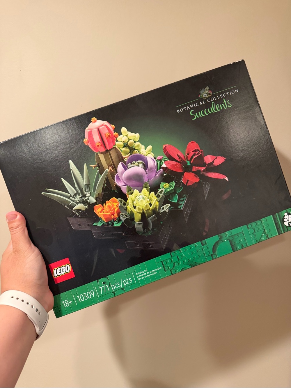 LEGO Succulents Display Set - Green, Red, Purple, Yellow, Orange, Pink